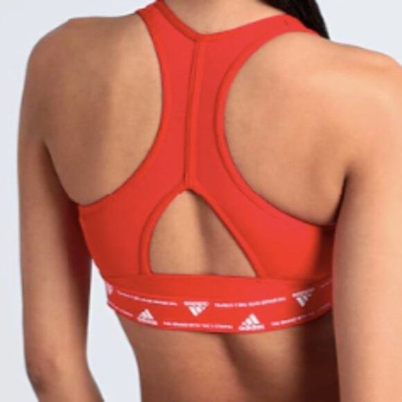 Adidas Sports Bra Red L - Picture 2 of 9